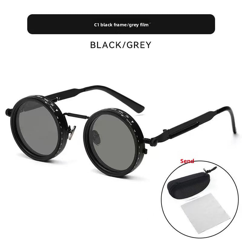 Rotating Neutral Density Filter Sunglasses (Flat Metal Temples)