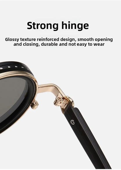 Rotating Neutral Density Sunglasses (Wood Grain Temples)